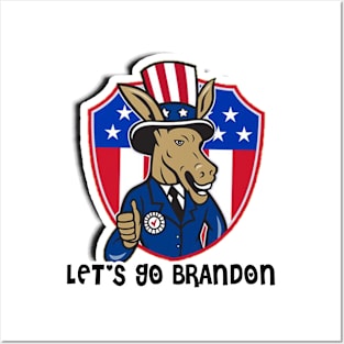 Lets Go Brandon from your leftist Mule Posters and Art